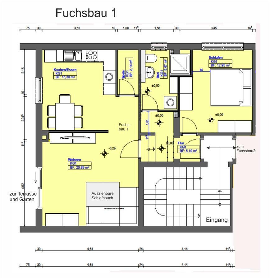 Zum Fuchsbau Lägenhet Hettstadt Exteriör bild